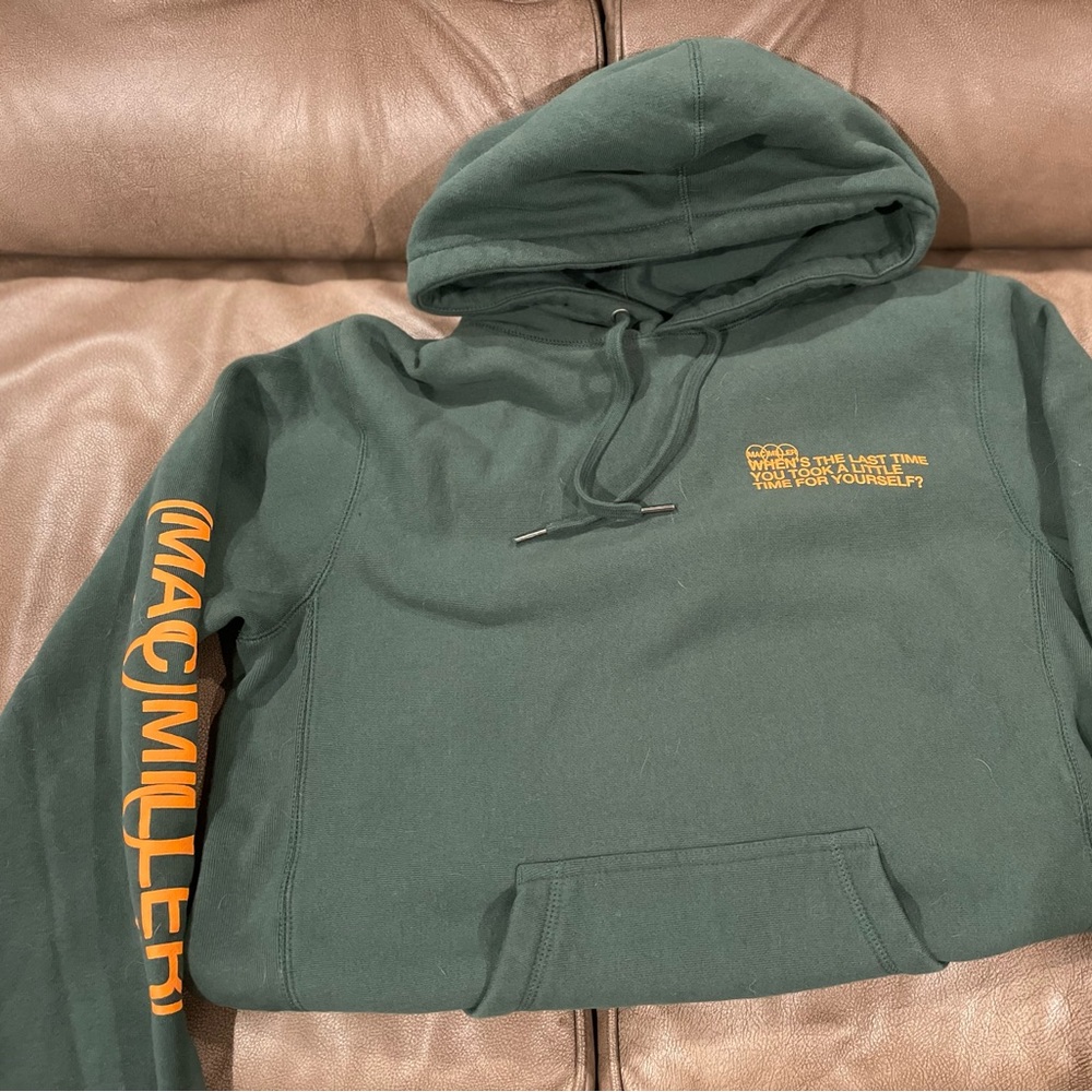 Mac Miller Green Circles Hoodie NEW Never Worn Size Small